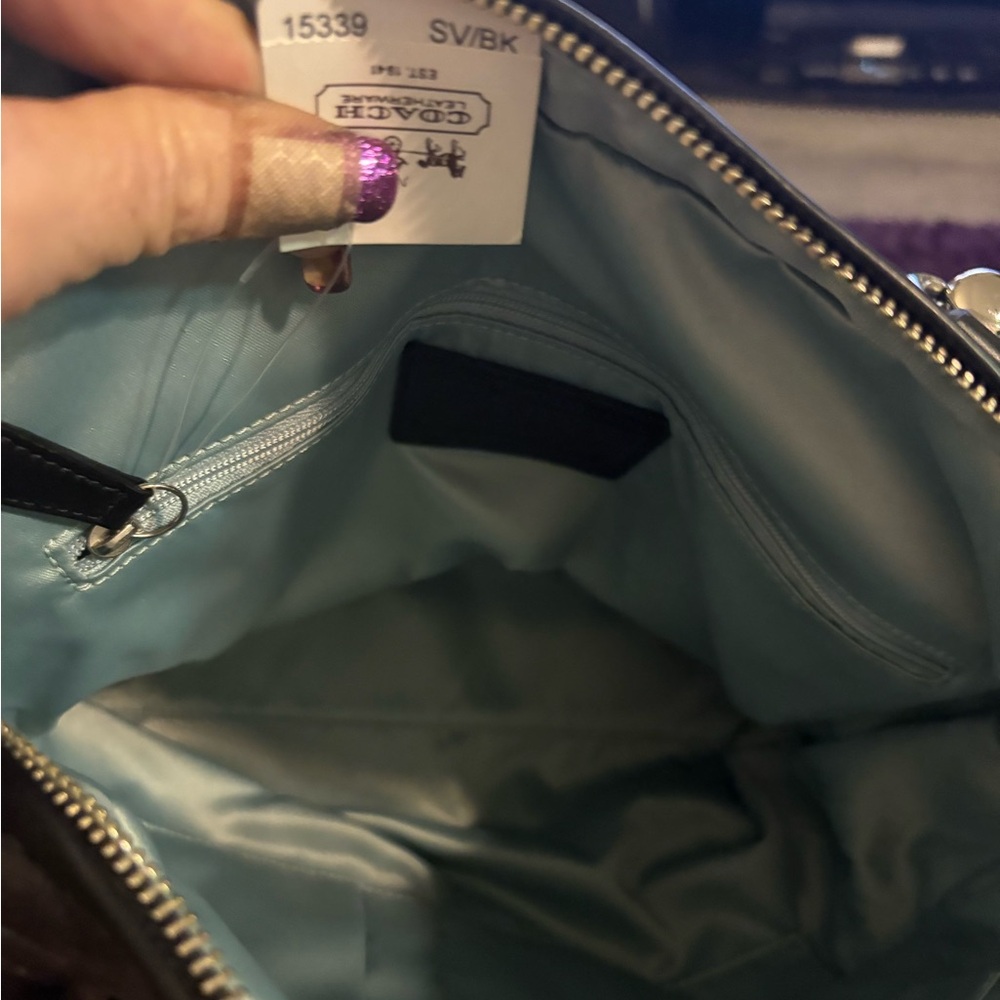 Coach Chic Black Leather Handbag - Picture 4 of 6